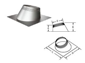 DuraVent 14 DuraTech Adjustable Flashing 0/12-6/12 - 14DT-F6HT