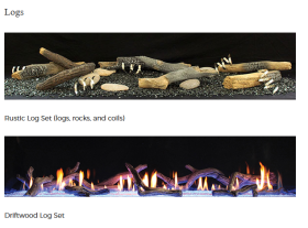 White Mountain Hearth Boulevard 72 Direct-Vent Linear Fireplace - DVLL72BP90 log sets