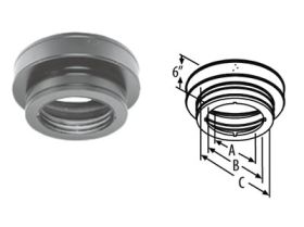 M&G DuraVent 5'' DuraTech Round Ceiling Support Box - 9345 // 5DT-RCS