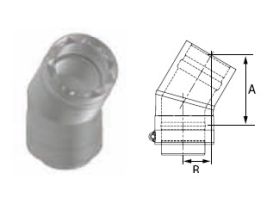 M&G DuraVent 3'' FasNSeal W2 30 Degree Double Wall Elbow - W2-3003 // W2-3003
