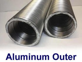 National Chimney 5 M-FLEX Pre-Insulated Aluminum Outer 40 Standard Liner Kit - DBP540KIT