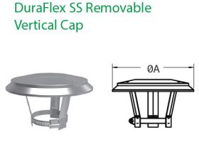 DuraVent 5.5 DuraFlex SS Removable Vertical Cap - 55DFS-VCRC