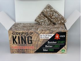 Starter King Firestarter - Jumbo Pack 4-Pack (Individual Box)