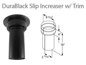 DuraVent 6" DuraBlack 6" to 8" Slip Increaser - 6DBK-XS8 / 1860