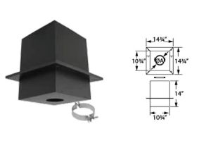 Security Chimneys 3" Secure Pellet Cathedral Ceiling Support Box - 3SPVCS