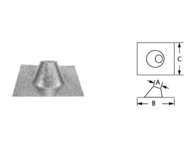 Security Chimneys 3" Secure Pellet DSA Roof Flashing 7/12-12/12 - 3SPVFBA