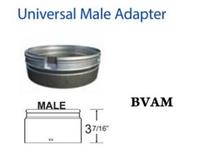 DuraVent 10 B-Vent 1/4 Universal Male Adapter - 10BVAM