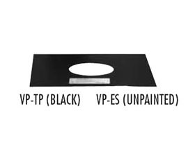 Selkirk 4" VP Pellet Pipe Trim Plate - Black - 4VP-TP