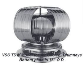 6'' Stainless Steel Vacu-Stack (For Double and Triple Wall Air Cooled Chimneys) - VSS-6TDW 6'' Stainless Steel Vacu-Stack (For Double and Triple Wall Air Cooled Chimneys) - VSS-6TDW