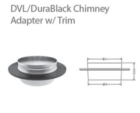 DuraVent 6" DVL DVL/DuraBlack Chimney Adapter - 6DVL-ADC
