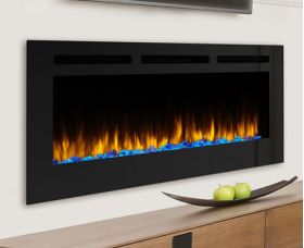 SimpliFire 60 Allusion Recessed Linear Electric Fireplace - SF-ALL60-BK