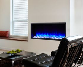 SimpliFire 43 Scion Clean Face Linear Electric Fireplace - SF-SC43-BK