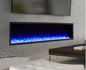 SimpliFire 78 Scion Clean Face Linear Electric Fireplace - SF-SC78-BK