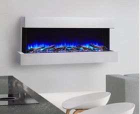 SimpliFire 55 Scion Trinity 3-Sided Linear Electric Fireplace - SF-SCT55-BK