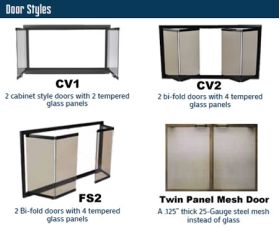 Thermo-Rite Door Styles - CV1 - CV2 - FS2 - Twin Panel Mesh Door