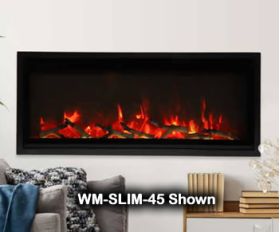 Remii 45 Extra Slim Indoor Only Electric Fireplace - WM-SLIM-45