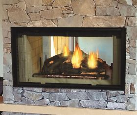 Majestic Designer Series See-Through 36 Wood Burning Fireplace - DSR36