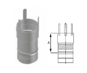 M&G DuraVent 3'' FasNSeal Slantfin Concept & New Yorker PVCG Series Termination Appliance Adapter - FSA-NYV3 // FSA-NYV3