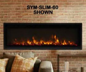 Amantii 60 Symmetry Xtra Slim Smart Electric Fireplace - SYM-SLIM-60