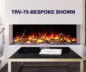 Amantii Tru View Bespoke 75 Indoor / OutdoorElectric Fireplace - TRV-75-BESPOKE