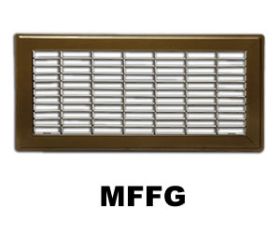 Metal-Fab Floor Grille 4x12 Brown - MFFG412