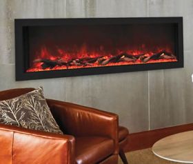 Remii 55 Deep Indoor or Outdoor Electric Built-In Fireplace - 102755-DE