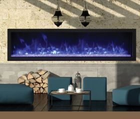 Remii 65 Extra Slim Indoor or Outdoor Electric Built-In Fireplace - 102765-XS