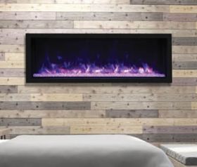 Remii 65 Tall Indoor or Outdoor Electric Built-In Fireplace - 102765-XT