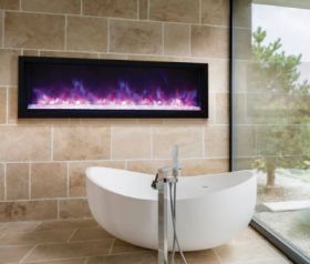 Amantii 60 Extra Slim Indoor Or Outdoor Electric Built-In Only Electric Fireplace - BI-60-XTRASLIM