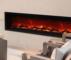 Amantii 88 Clean Face Electric Built-In With Log And Glass - SYM-88