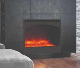 Amantii 31 Zero Clearance Fireplace With 32 X28 Arch Steel Surround - ZECL-31-3228-STL