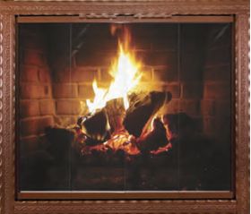 Thermo-Rite Tuscan Custom Glass Fireplace Door - Welded Steel - TUSCAN (shown in Old Copper)