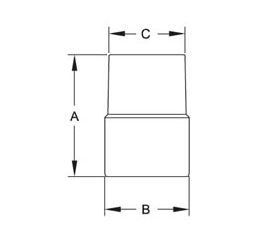 Selkirk 4"-3" Polyflue Reducer - 834015 - 4PF-4R3