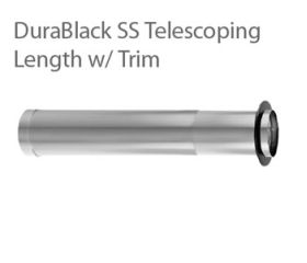 DuraVent 6'' DuraBlack Telescoping Length 44'' - 68'' - Stainless Steel - 1647SS // 6DBK-TLSS