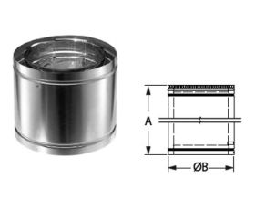 DuraVent 10 DuraChimney II 12 Length Pipe SS - 10DCA-12SS
