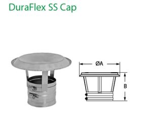 DuraVent 12 DuraFlex SS Rain Cap - 12DFS-RCSC