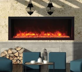 Remii 45 Extra Slim Indoor or Outdoor Electric Built-In Fireplace - 102745-XS
