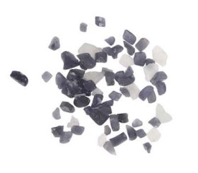 Amantii / Sierra Flame Fire Glass - Smokey Grey and White Fireglass - 5lbs | AMSF-GLASS-14