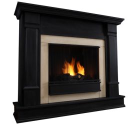 Real Flame Silverton Gel Fireplace - Black - G8600-B