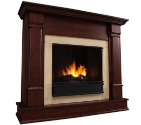 Real Flame Silverton Gel Fireplace - Dark Mahogany - G8600-DM