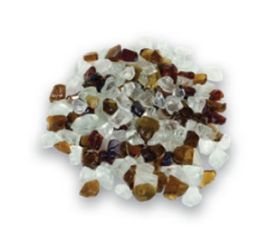Amantii / Sierra Flame Fire Glass - Canyon Brown Fireglass - 5lbs | AMSF-GLASS-15