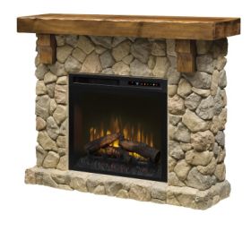 Dimplex Fieldstone Mantel Electric Fireplace with Logs - GDS28L8-904ST