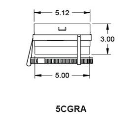 Metal-Fab Corr/Guard 5" D Raypack Adapter - Value - 5CGVRA