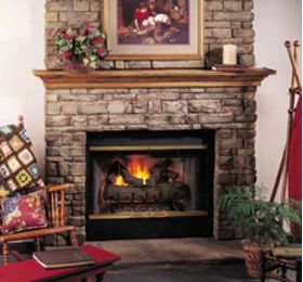 Vantage Hearth 36" VL Smooth Face Fireplace - Stacked - VB361