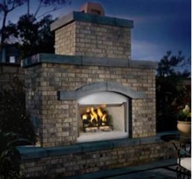 Vantage Hearth 42" Laredo Outdoor Wood Fireplace -White HB- VS42H