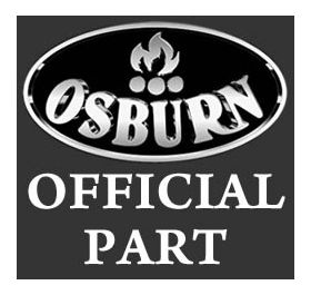 Part for Osburn - OA10254 - BRUSHED NICKEL DOOR OVERLAY