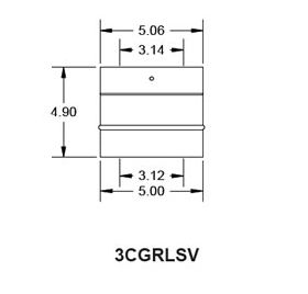Metal-Fab Corr/Guard 3" Diameter Rinnai Adapter (304SS) - 3CGRLSV-C40
