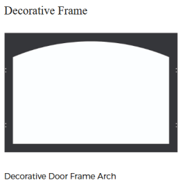 White Mountain Vail Vent-Free Deluxe 26 Contour Burner- Decorative Frame