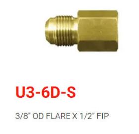 Skytech U3-6D-S (3/8 flare to 1/2 FIP) - U3-6D-S
