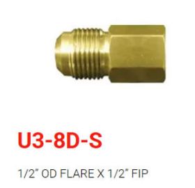 Skytech U3-8D-S  1/2 Flare to 1/2FIP - U3-8D-S